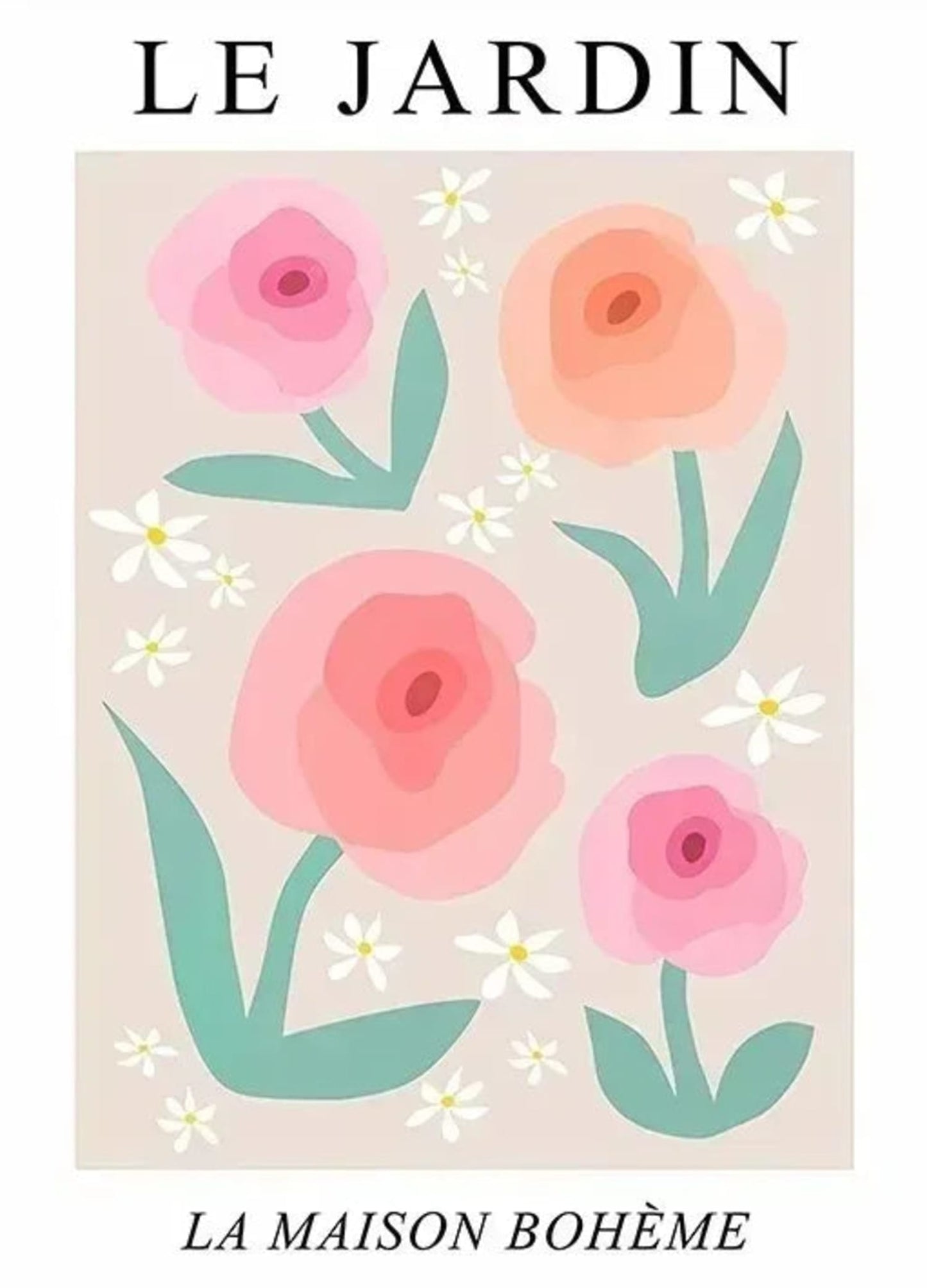 Les Fleurs | Poppies Garden | Colorful Floral Art