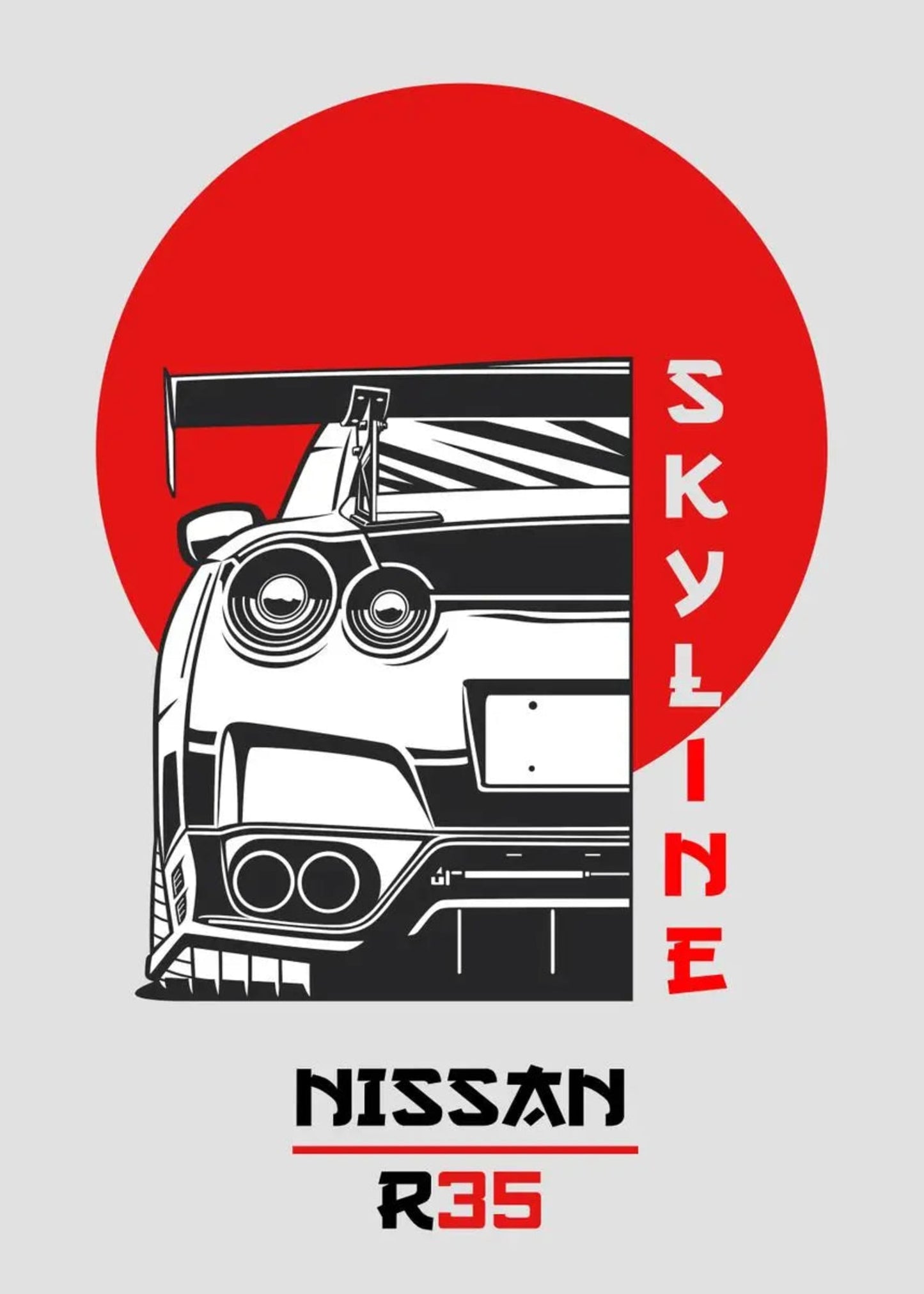 Nissan GTR R35 | Japanese Sports Car Art