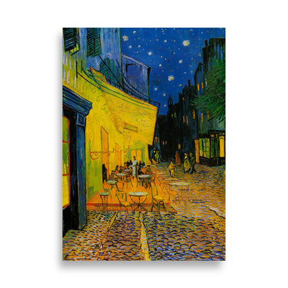 Dreamy Night Terras | Luminescent Landscape Art | Wall Decor Poster