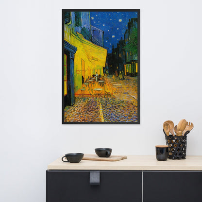 Dreamy Night Terras | Luminescent Landscape Art | Wall Decor Poster