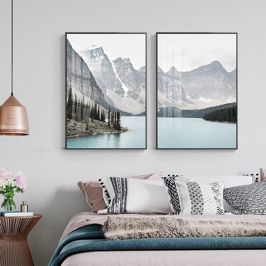 Nordic Fjord Landscape | Wall Art Poster | Scenic Nature Print | Home Decor | Scenic View Decor