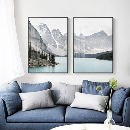 Nordic Fjord Landscape | Wall Art Poster | Scenic Nature Print | Home Decor | Scenic View Decor