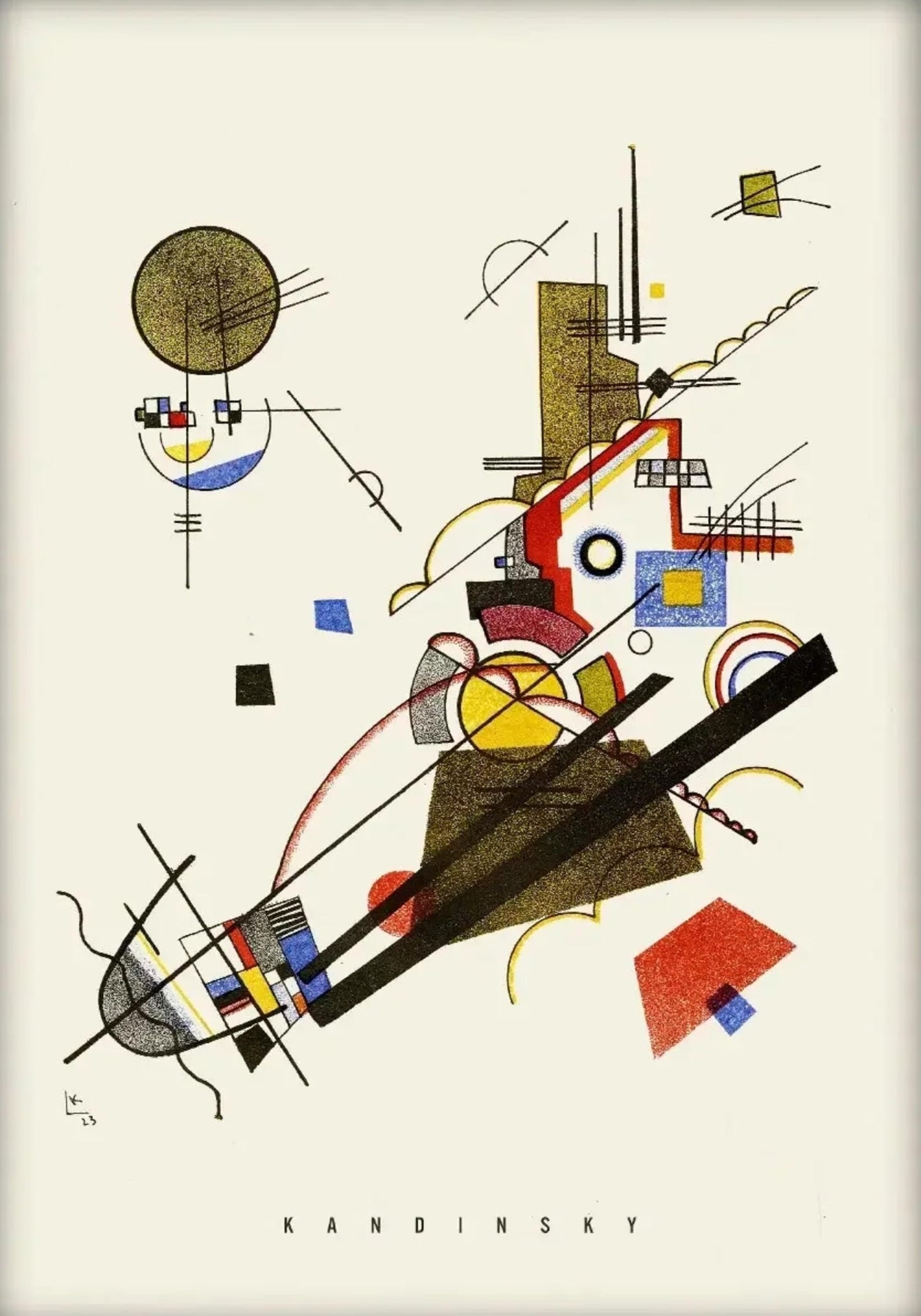 Kandinsky's Joyous Ascent | Vibrant Abstract