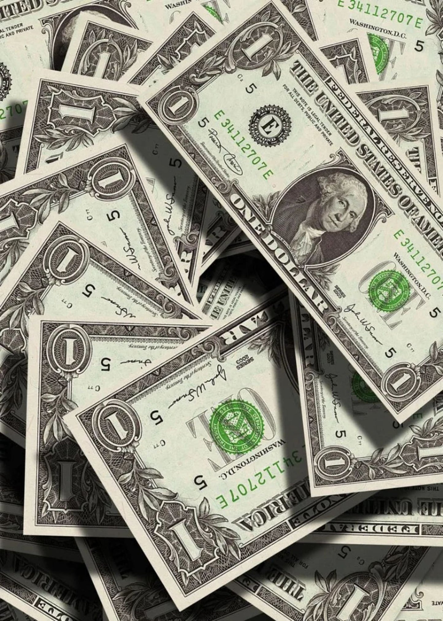 US Dollar Bills | Wealth Wall Art