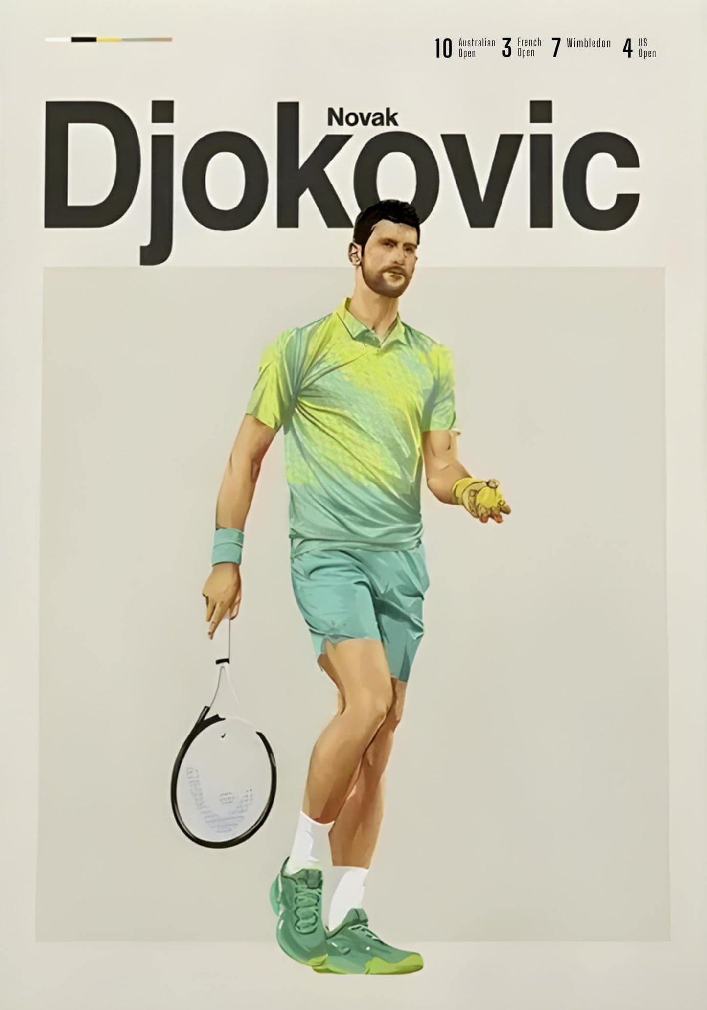 Tennis Legends | Novak Djokovic | Modern Aesthetic
