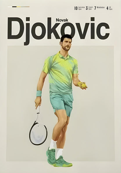 Tennis Legends | Novak Djokovic | Modern Aesthetic