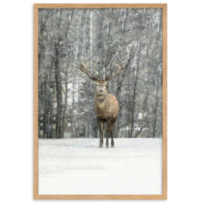 Hi Deer | Winter Editions Poster | Home Decor Artwork | Seasonal Wall Art