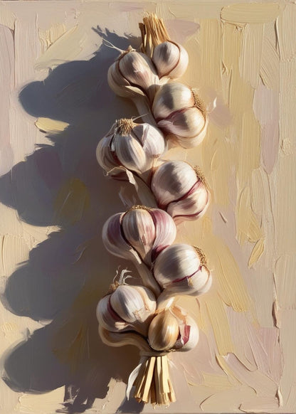 Braided Garlic | Rustic Kitchen Decor