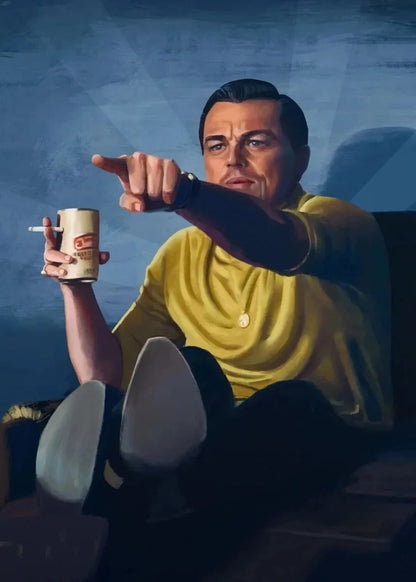 The Wolf of Wall Street Canvas Poster | Leonardo DiCaprio Art | Classic Movie Wall Art | Home Decor