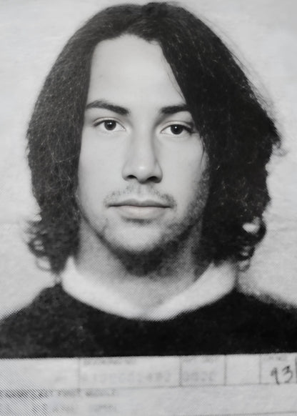 Keanu Reeves | Vintage Mugshot