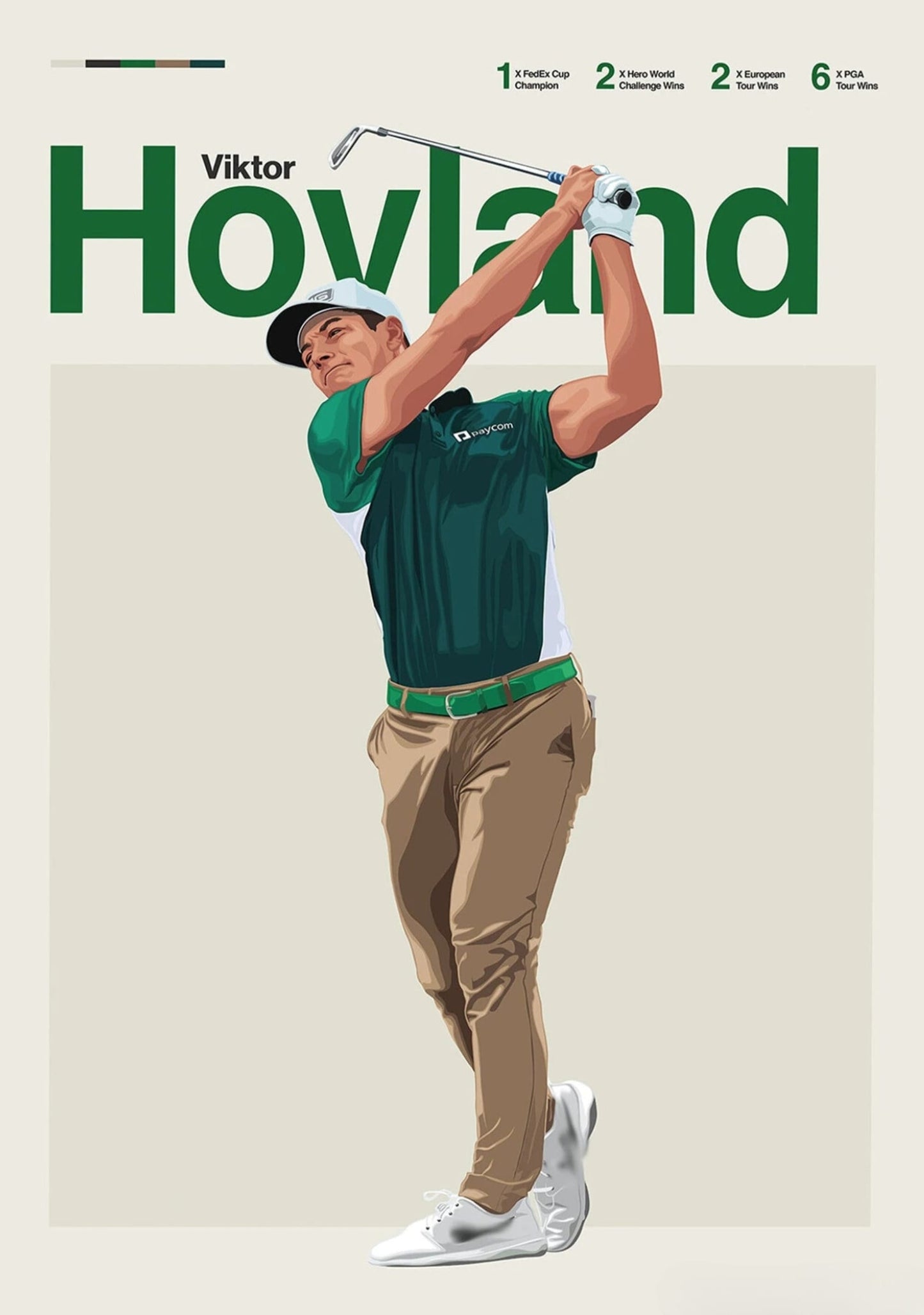 Viktor Hovland | Golf Legends Art