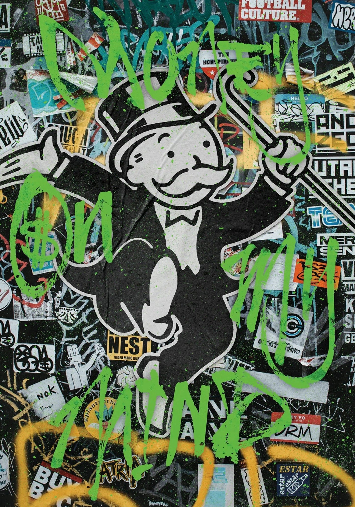 Money On My Mind | Inspirational Vibrant Artwork