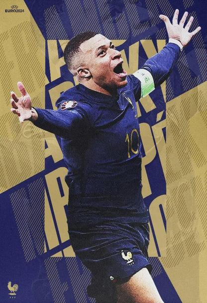 Kylian Mbappe #7 | Celebration |Sport Poster | The Speed, Skill, and Spirit of a Football Legend