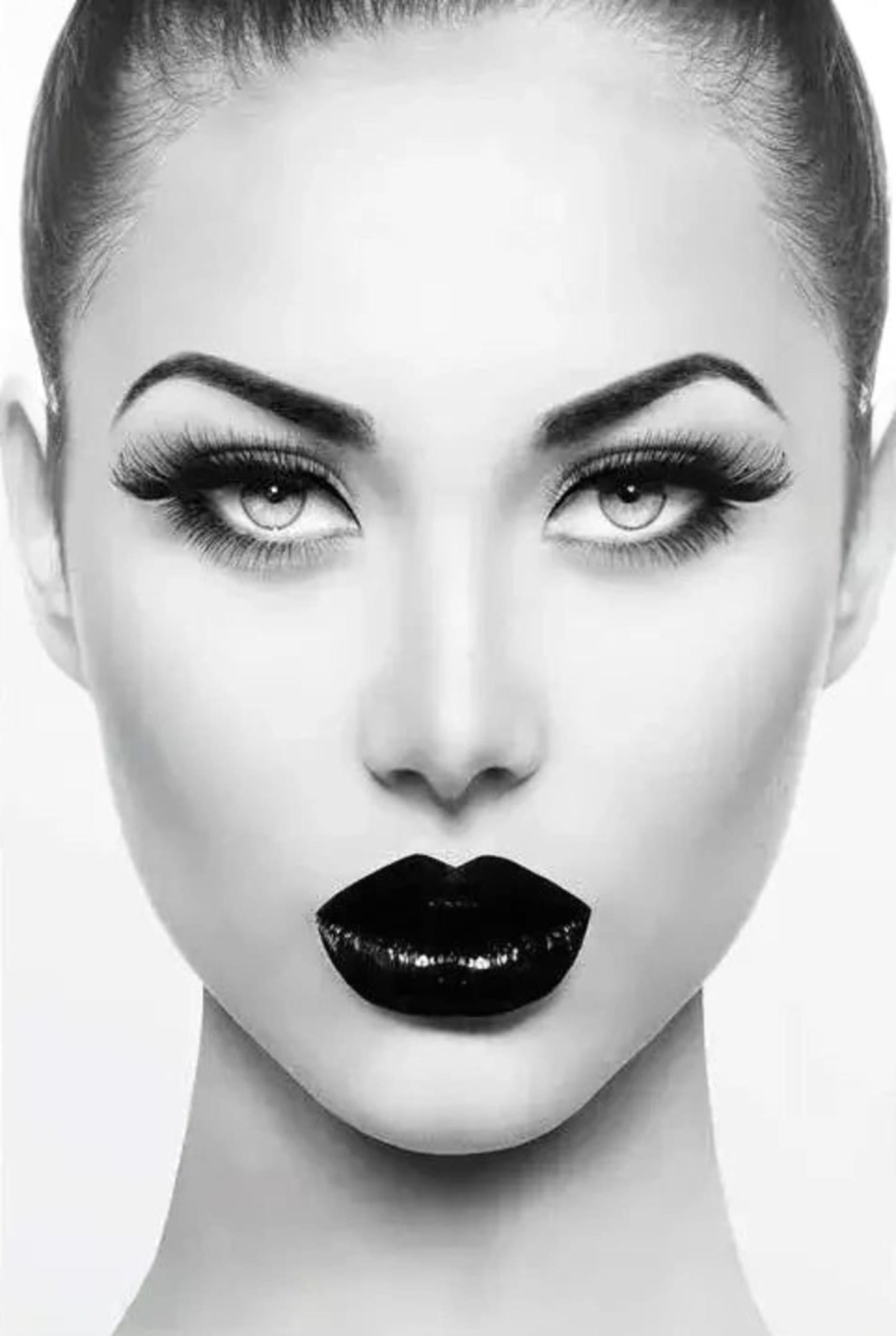 New Title: Black and White Poster | Symmetrical Beauty | Contrasting Textures | Silhouettes of Paris | Fashion Legend Tribute