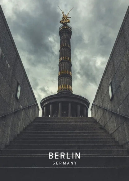 Berlin Victory Column | Germany Landmark Art | Europe Cityscape Poster | Home Wall Decor | Travel Souvenir Art Print