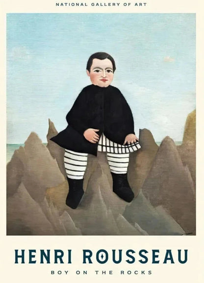 Henri Rousseau | Boy on The Rocks | Classic Art