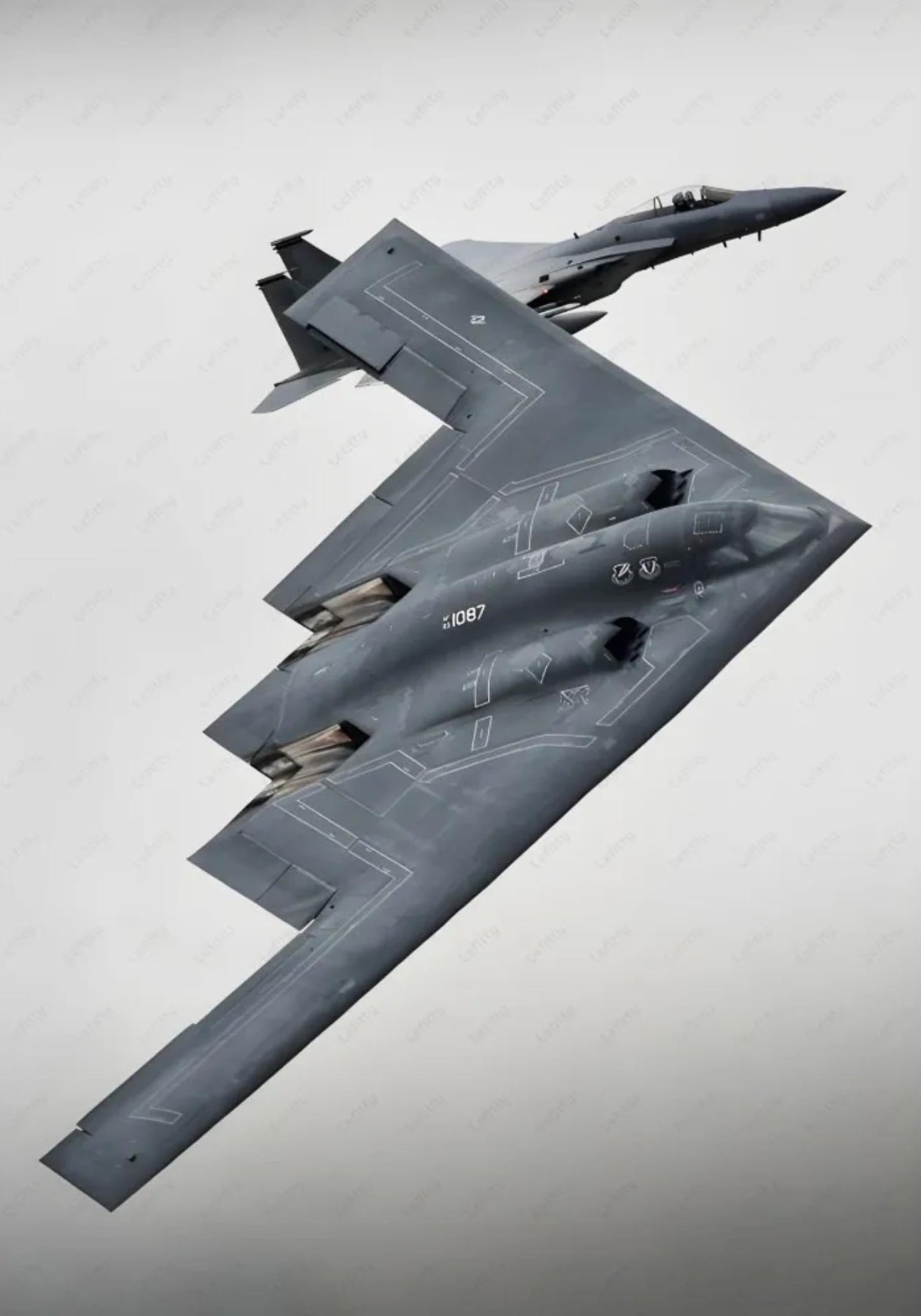 Aviation Art Print | B2 Stealth Bomber Jet Aesthetic | Modern Home Decor | Artwork for Office