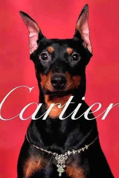 Cartier Dachshund | Red Silhouettes | Paris Fashion Tribute