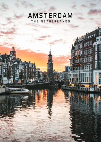 Canals of Amsterdam | Scenic Netherlands Art