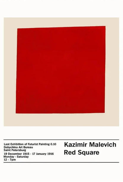 Red Square | Kazimir Malevich | Modern Minimalist