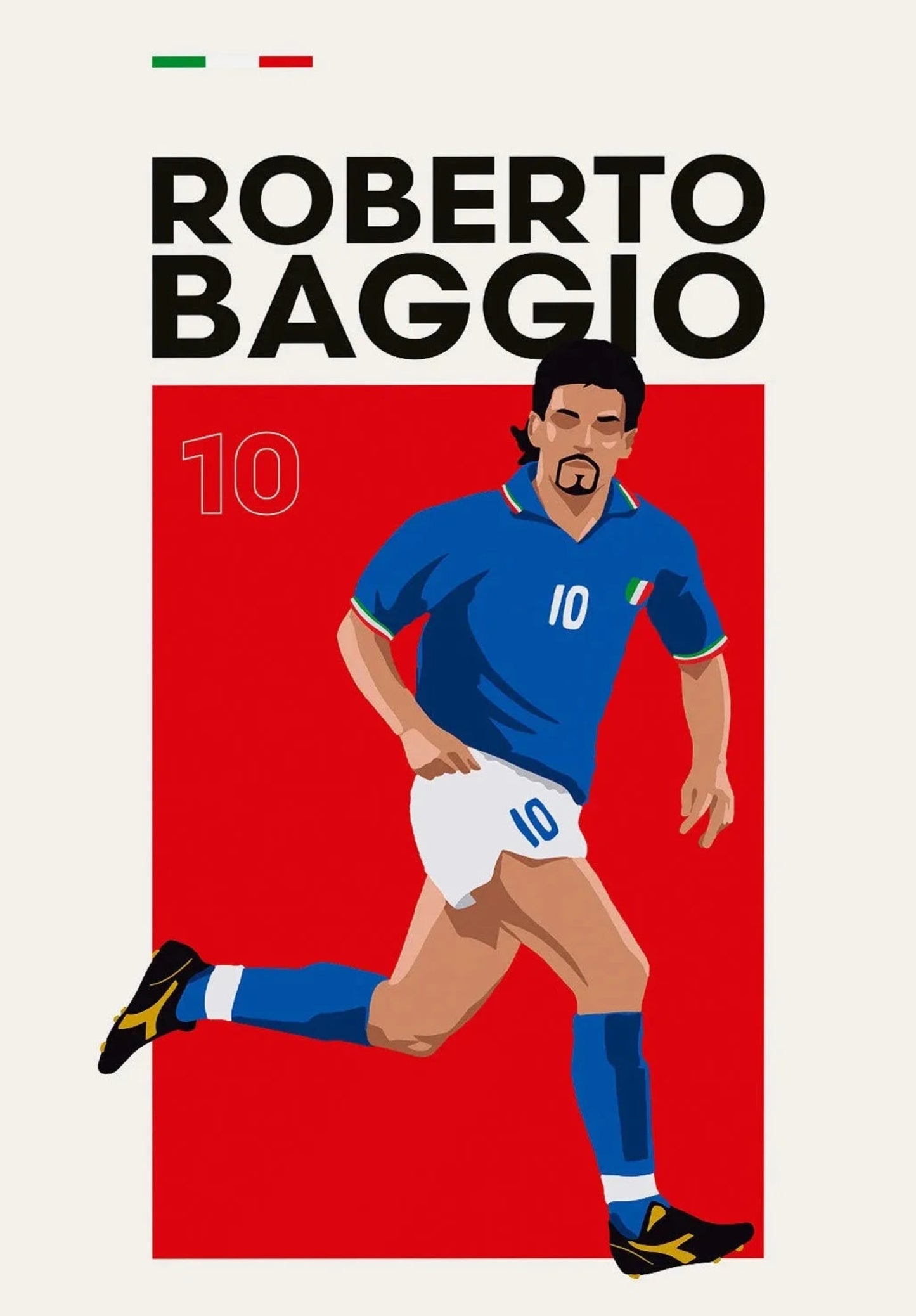 Roberto Baggio | Football Icon Art