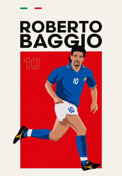 Roberto Baggio | Football Icon Art