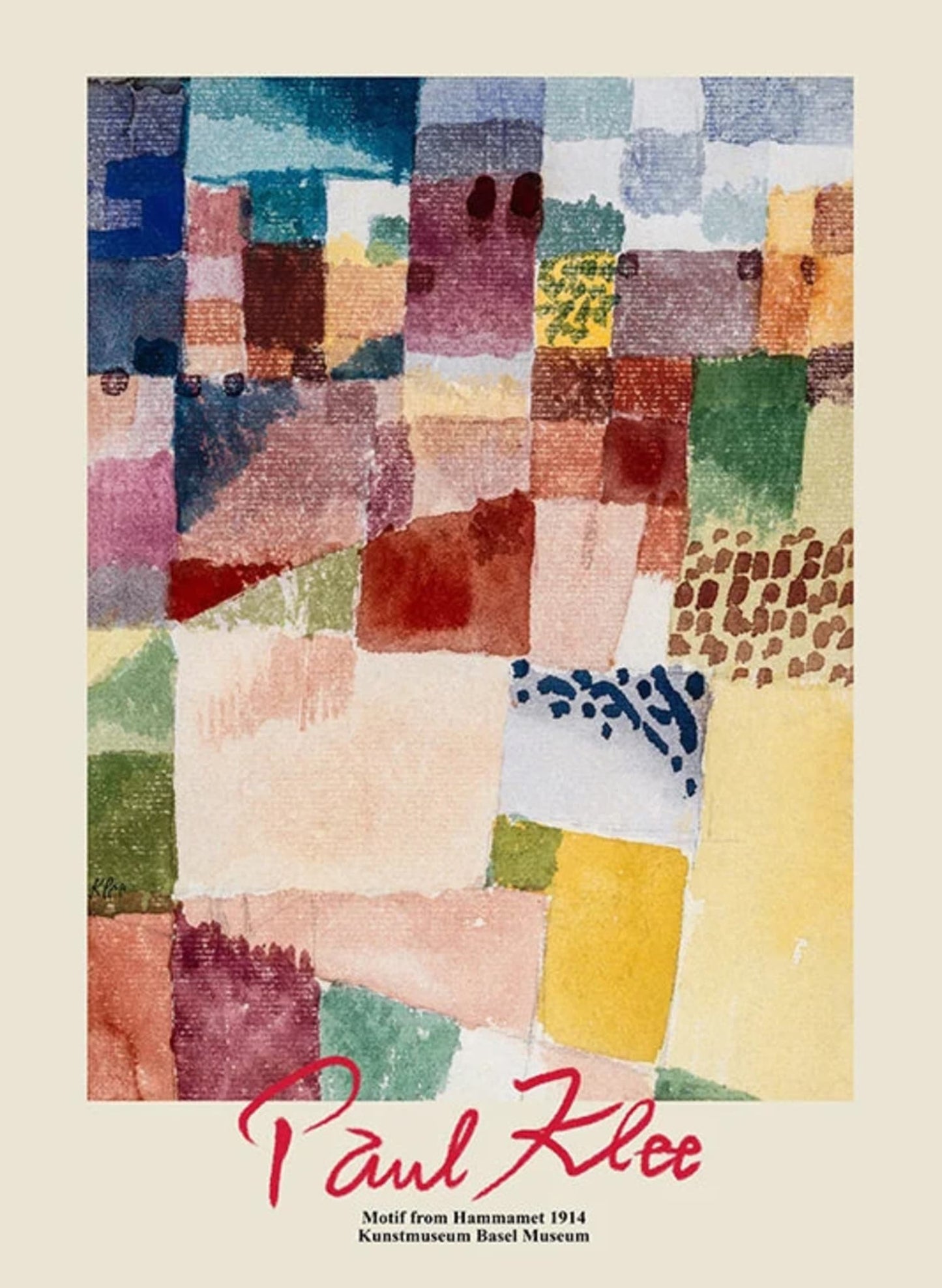 Paul Klee | Motif From Hammamet | Abstract Vibrant Art