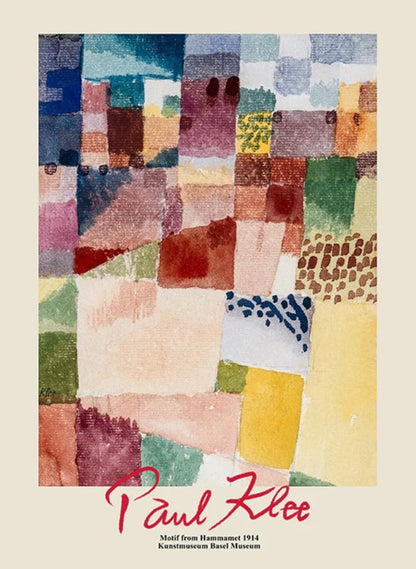 Paul Klee | Motif From Hammamet | Abstract Vibrant Art