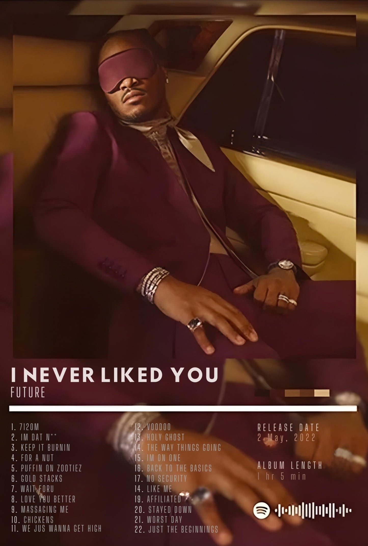Future Album Art | I Never Liked You | Rap Legends