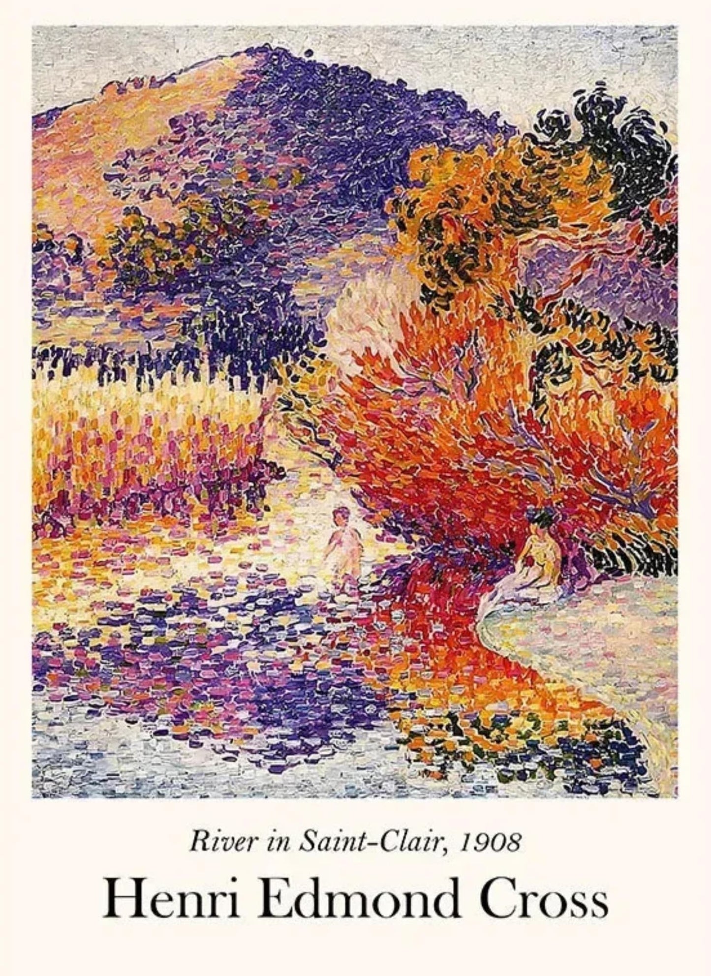 Henri Edmond Cross | River in Saint-Clair | Impressionist Landscape