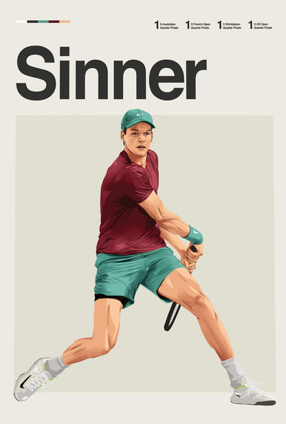 Jannik Sinner | Modern Tennis Art