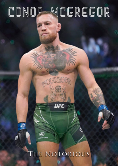 Conor McGregor UFC Poster  The Notorious MMA Fighter Wall Art