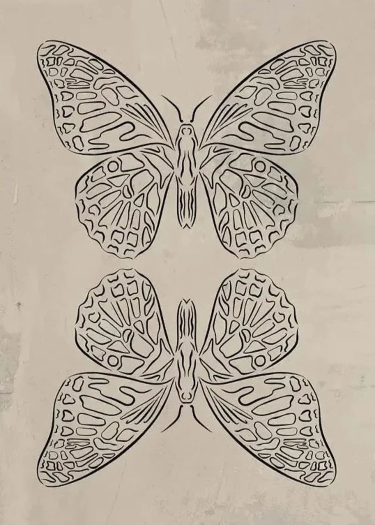 Abstract Minimalism Poster | Linear Palm Silhouette Print | Modern Home Decor Wall Art