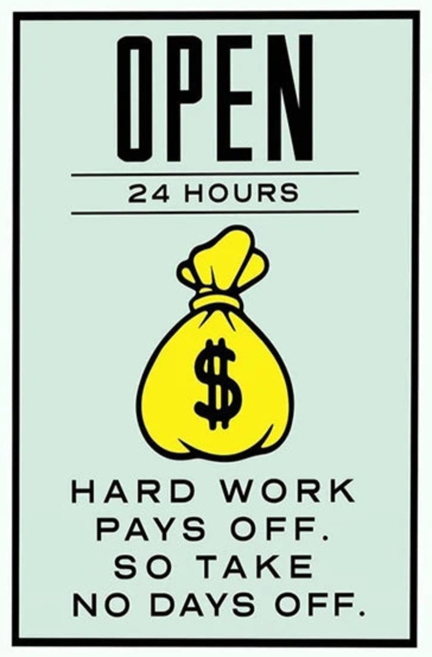 Monopoly Open 24 Hours | Vintage Board Game Art